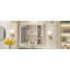 Armoire à pharmacie murale moderne avec porte miroir et 6 tablettes ouvertes Modern-754449990-754314019