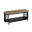 Banc rembourré avec tablette ouverte Zigmont