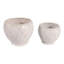 Ensemble de 2 pots à fleurs texturés en céramique texturée pour la décoration de bureau à domicile - Pots de fleurs élégants pour l'intérieur ou l'extérieur