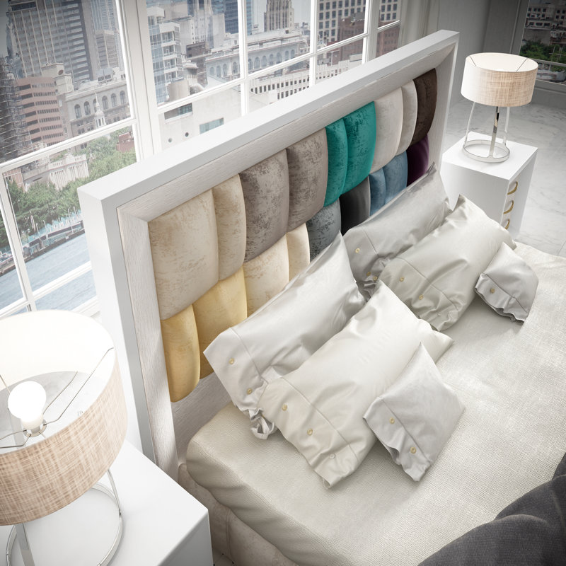 London Upholstered Bed, Queen