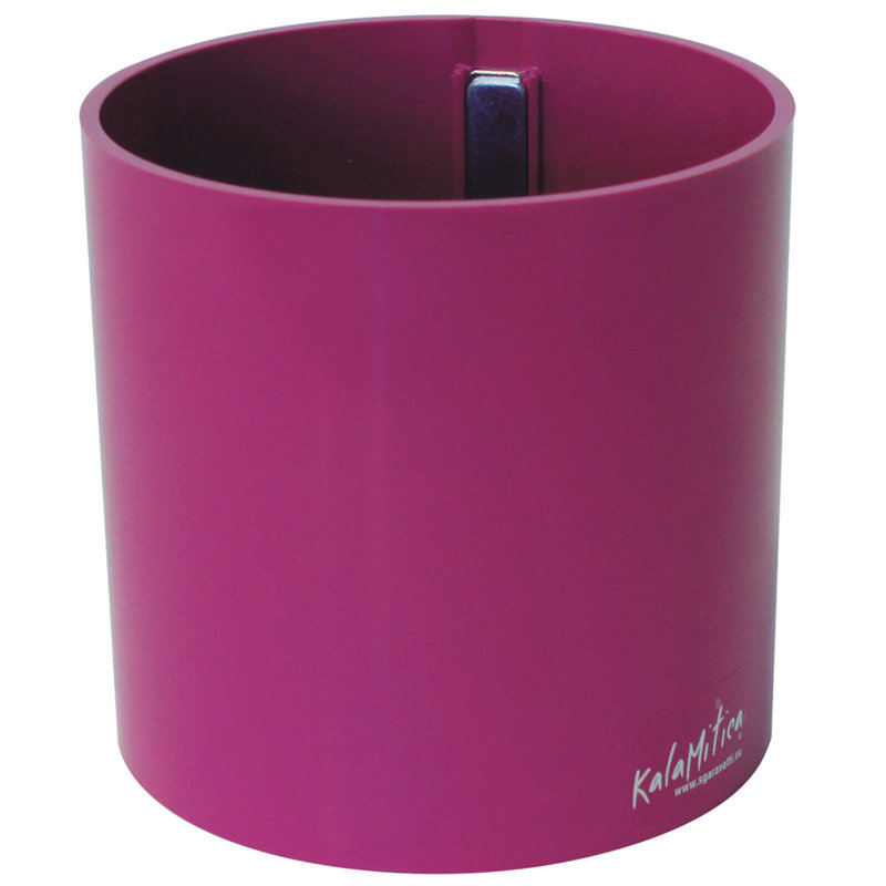 Flower Pot, 10.5cm H x 10.5cm W x 10.5cm D, Dark pink