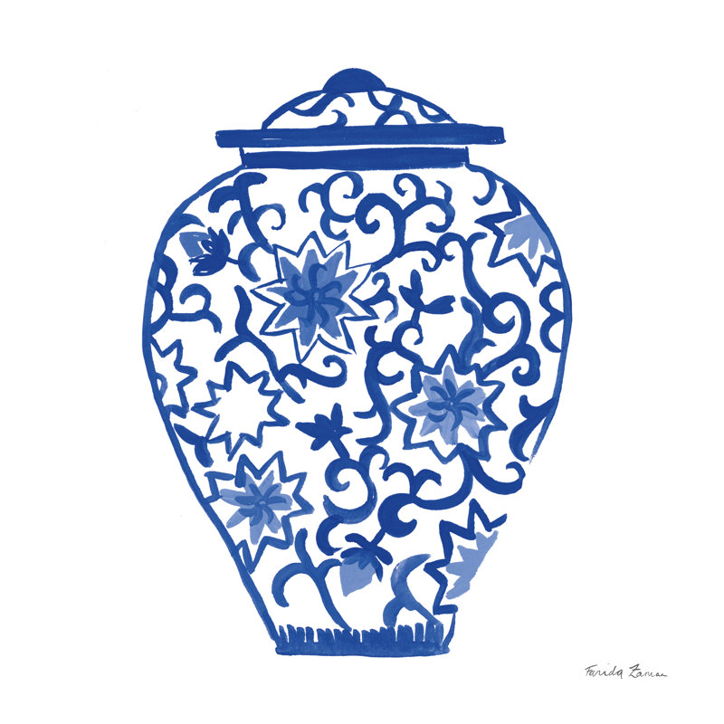 Chinoiserie III, H 20 po x l 20 po, Non, Toile tendue