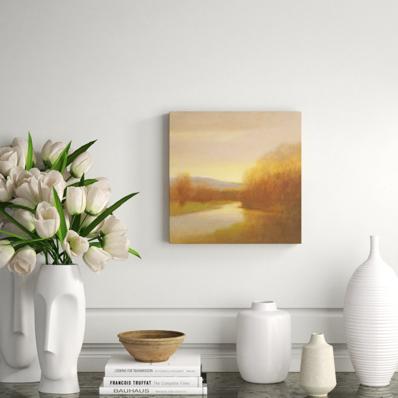 Slow Waters Print by Chelsea Art Studio, 16" H x 16" W x 1.5" D, Glass Coat