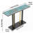Jermani 46.4'' Stone Top Console Table-1983777382