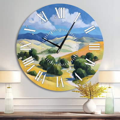 Horloge murale rustique en métal de la vallée de Green Glencoe en Écosse