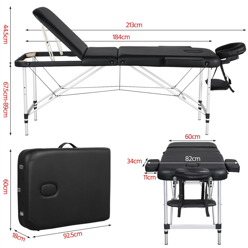 213cm Rectangular Adjustable Folding Table