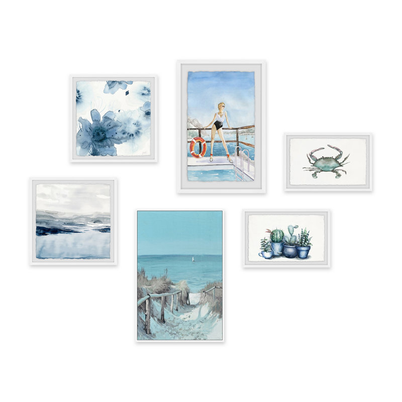 Abdirazaq Into the Azure Hexaptych