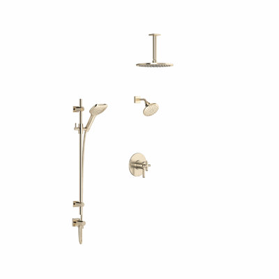 Apothecary Thermostatic/Pressure Balanced Complete Shower System with Rough-in Valve