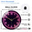 Horloge murale de style néon