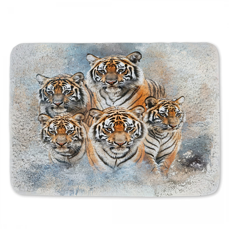 Tapis de bain Tiger, L 24 po x l 17 po