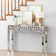 Yolanta 47.24" Glass Console Table With Crystal Frame
