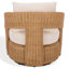Chaise pivotante en rotin Leanna