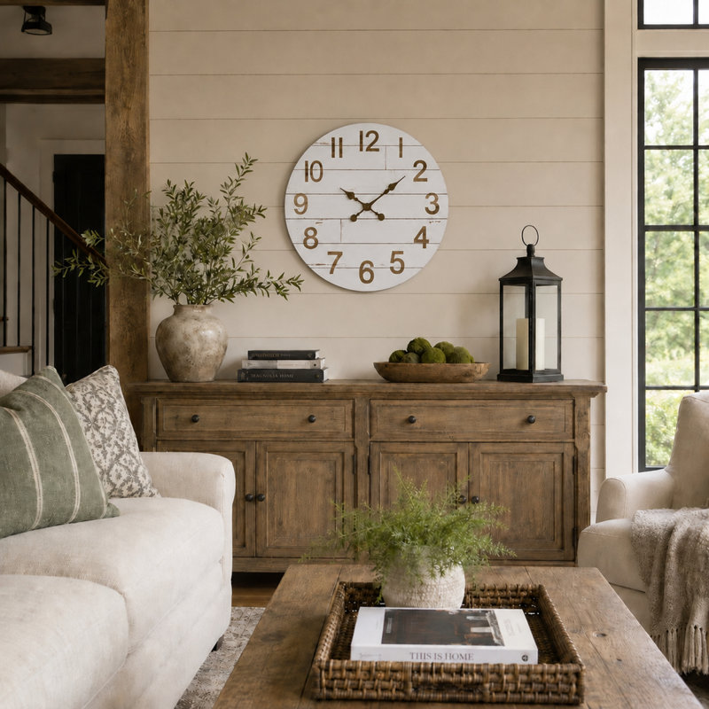 Wood Analog Wall Clock