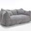 Chaise grise en chenille grise offrant confort dans différentes pièces, pour la chambre de détente, la chambre de bébé et le salon-1753669914