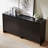 63" Sideboard Buffet Cabinet With 4 Doors and Adjustable Shelves, Modern Coffee Bar Console Table for Living Room, Kitchen, Entryway -1021246667
