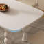 French Cream Solid Wood & Rock Table-125151075-125151077