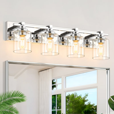 Modern Bathroom Light Fixtures Over Mirror, Vanity Lights for  E26 Socket (Bulbs Not Included)