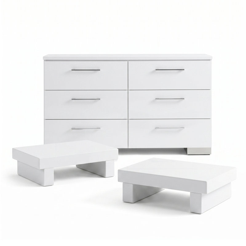 Eickhoff 3-Piece Bedroom Set, 3 Pcs: 2 Nightstands, Dresser