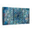 Ensemble de 3 pièces Mandala en bleu II sur toile-92790140