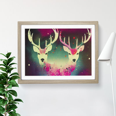 Two Stags Vol.3 Abstract - Single Picture Frame Print