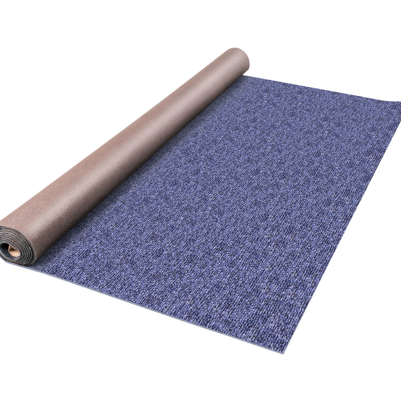 Tapis d'extérieur bleu foncé 6 pi x 29,5 po