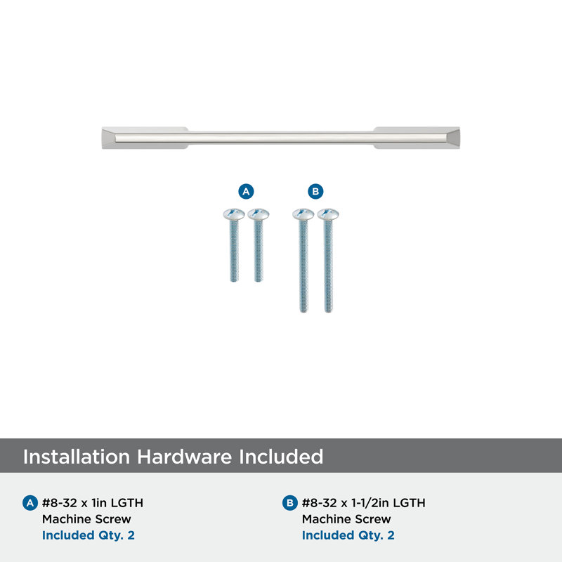Poignée d'angle 3 po (76 mm) d'angle pour armoire en nickel satiné - paquet de 10, 3", Nickel satiné
