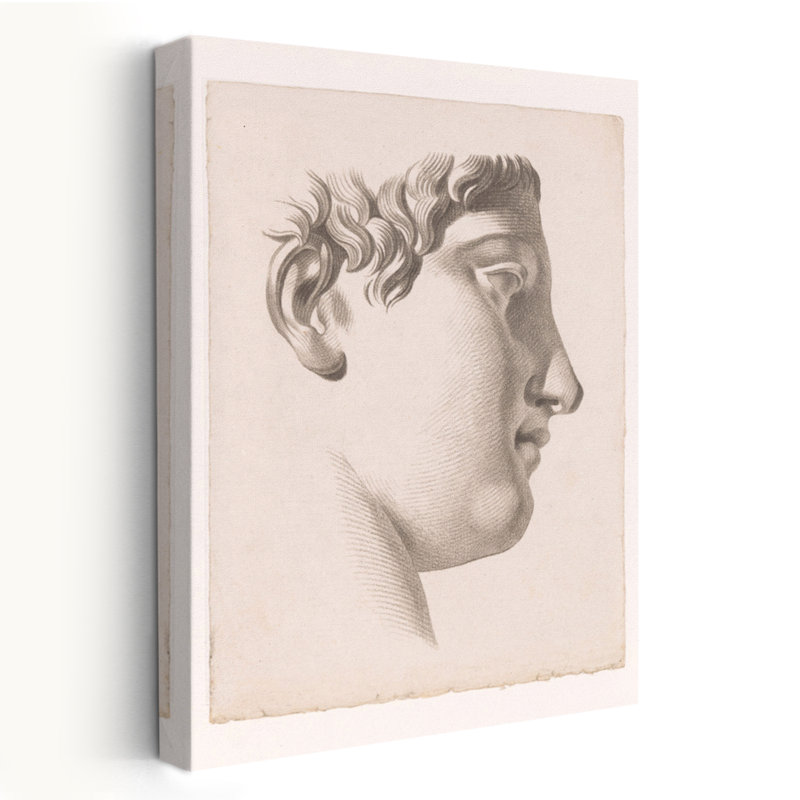 «Beautiful Busts I» - Buste, dessin classique, art gravé, H 24 po x l 16 po