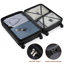 Ensemble de 4 valises, valise durable en ABS avec sac de voyage, porte-gobelet, valise rigide en ABS avec roulettes