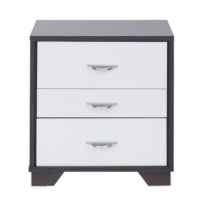 3-Drawer Rectangular Accent Table