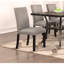 Mobilier de salle à manger moderne et classique avec plateau rectangulaire en bois naturel et chaises 6x
