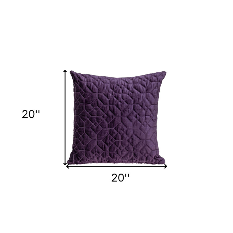 Coussin décoratif matelassé Sora, Mauve