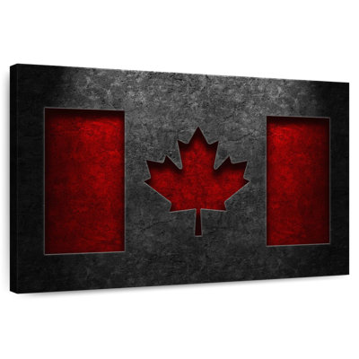 Borges Canadian Flag Stone Texture