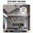 16-Light Mid Century Modern Chandelier: 40" Black Linear Sputnik Chandeliers – Smoky Gray Glass Globe Dining Room Light Fixture – Long Modern Pendant Chandelier for Living Room Kitchen Island Table