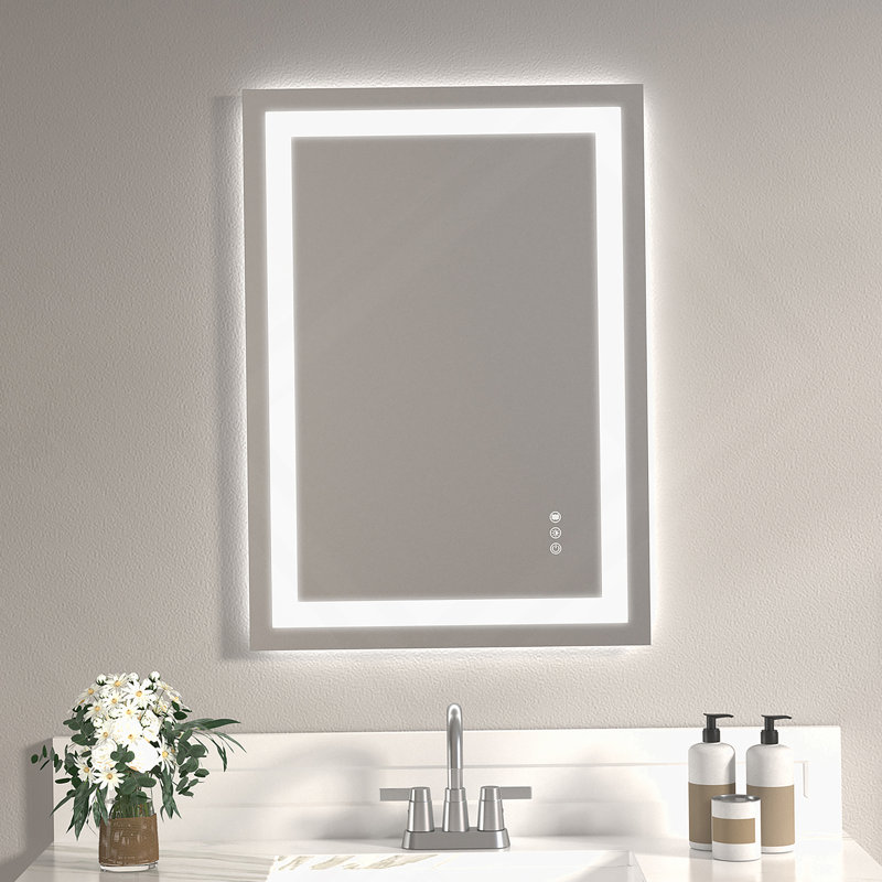 Éclairage avant et arrière à lumière DEL sans cadre, 20 po x 28 po