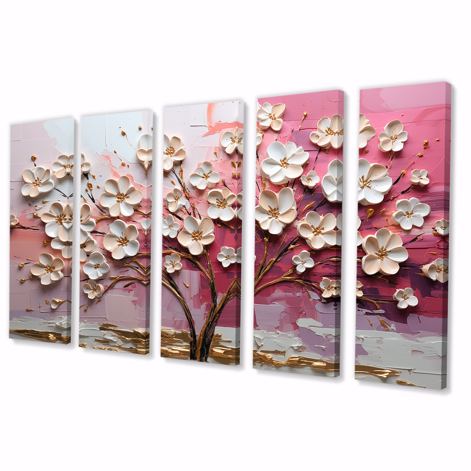 Lark Manor™ Pink And Gold Orchid Tree Garden Of Branches II - Tree 5 ...