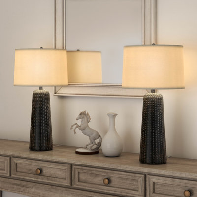 Marissa - 31" Resin Table Lamp - Set of 2 - Brown Finish