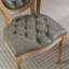 Ensemble de chaises de salle à manger de style français avec structure en bois massif, cuir de polyuréthane à boucle tirée à la main, garniture cloutée, sièges confortables-1994895775-1994895774
