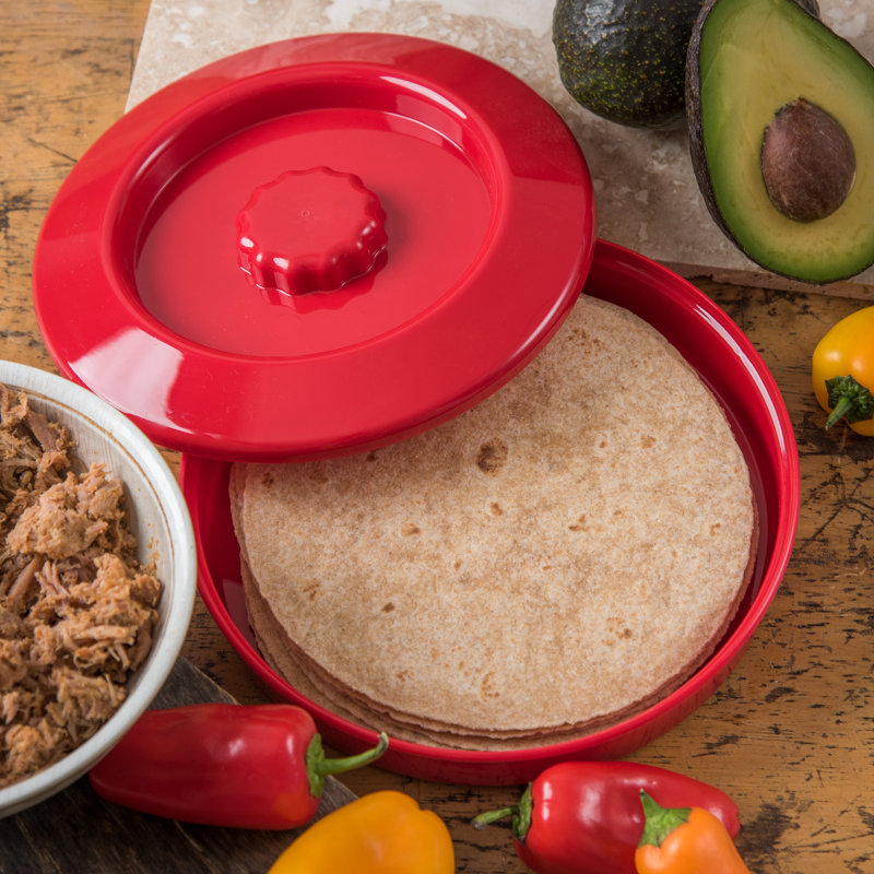 Couvercle de serveur divisé tortilla, Rouge