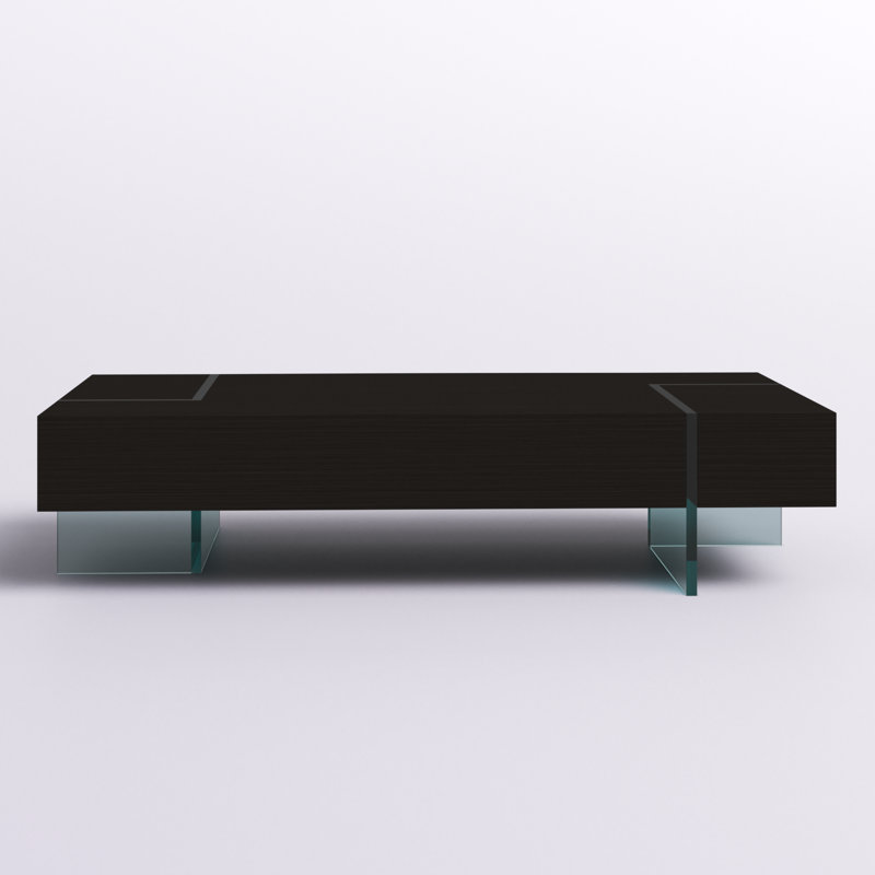 Oriska Single Coffee Table, Wenge, 16" H x 53" L x 28" W