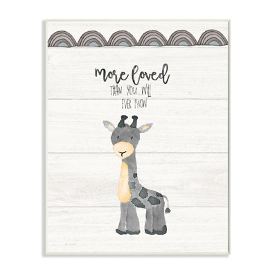 " More Loved Giraffe Cartoon Family "
