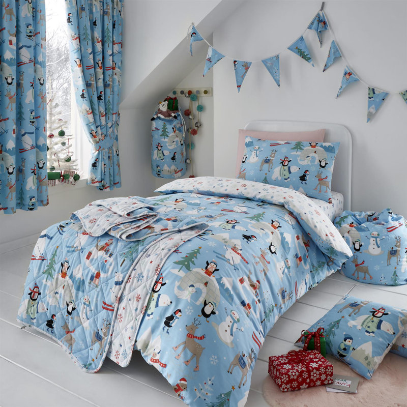 Snow Friends Duvet Cover Set Bedding with Pillowcases Included, Single  Duvet Cover Set + 1 Pillowcase