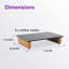 Table basse d'extérieur 43,3 po en aluminium thermolaqué