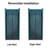 34 To 35-3/8 In. W X 72 In. H Bi-Fold Semi-Frameless Shower Doors In Matte Black With Clear Glass