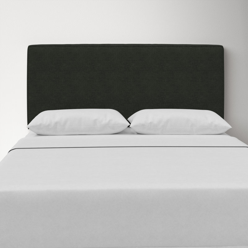 Marquise Upholstered Headboard, Full, Classic Black Linen
