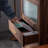 European style bookcase with glass doors