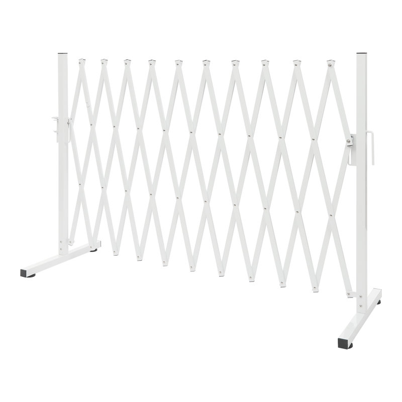 Barrière de sécurité portable extensible, Blanc