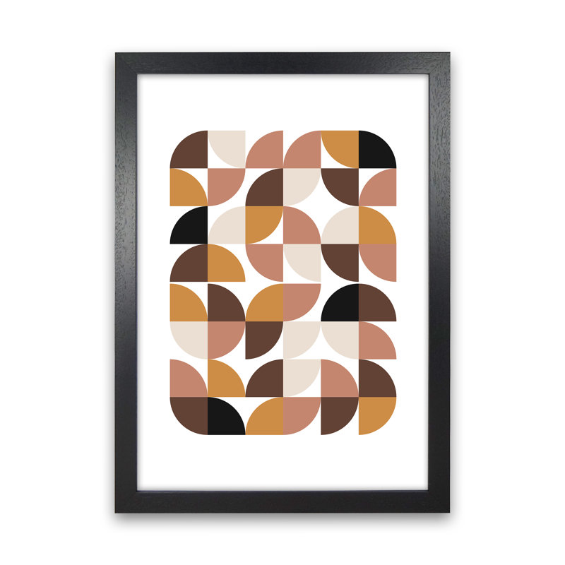 Geometric I - Print, Black Framed, 84.01cm H x 59.4cm W x 3cm D