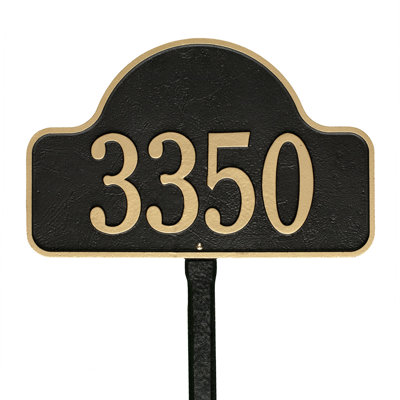 Lexy 1-Line Lawn Address Sign