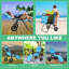 Chaises de plage pliantes Souriya avec roues de 10 po, chaise de plage 2 en 1 robuste avec abat-jour-1344562837