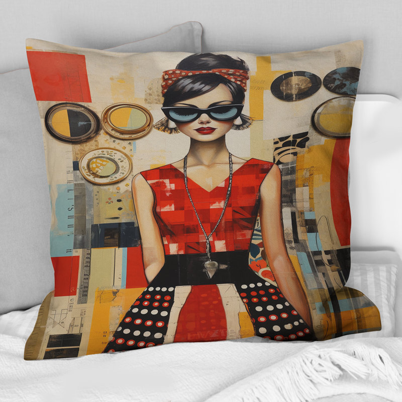 Coussin décoratif Mid Century
